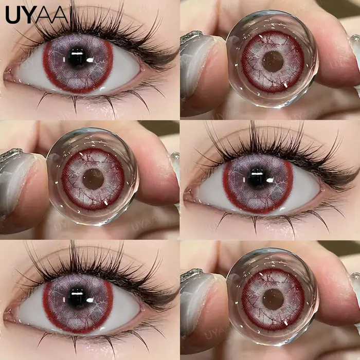 UYAAI lentilles de contact couleur Vampire pour Halloween Cosplay