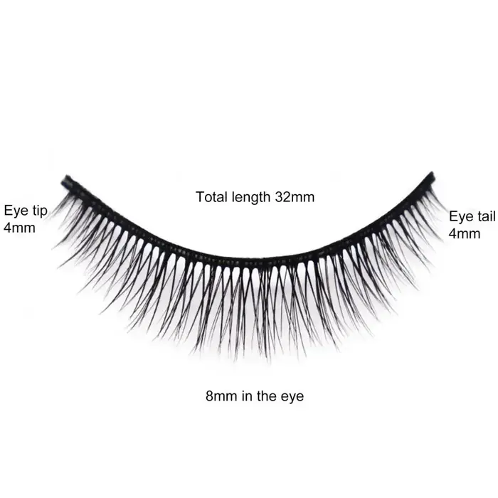 Faux cils naturels en fibre artificielle