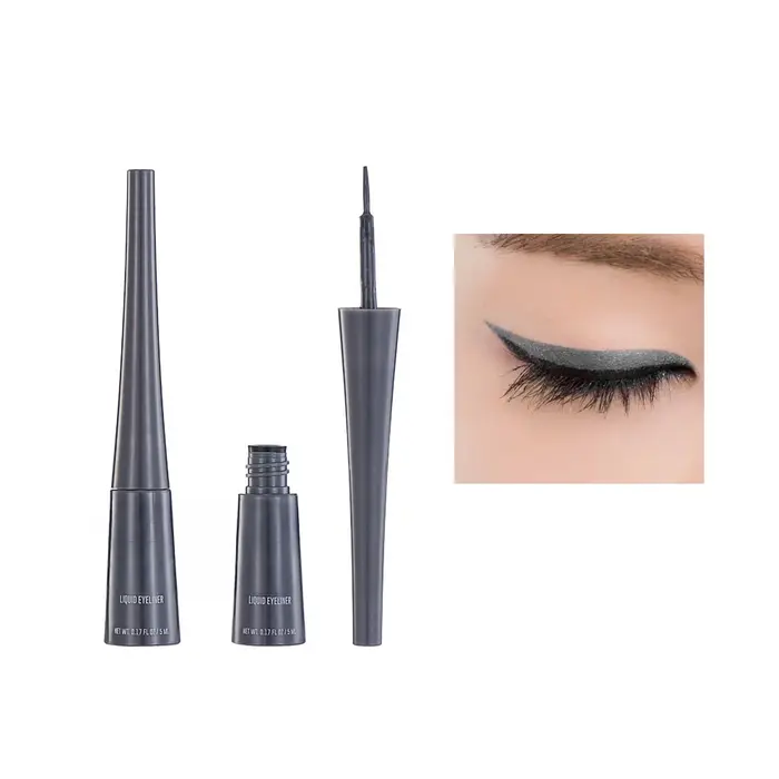 Eyeliner mat 3 couleurs en gris bleu noir pour un Look gris