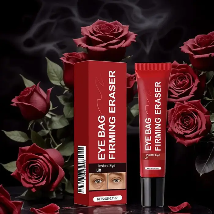 Crème pour le contour des yeux, élimine les poches sous les yeux, lisse les ridules, raffermit, lift instantané des poches, soin nourrissant doux, resserre.