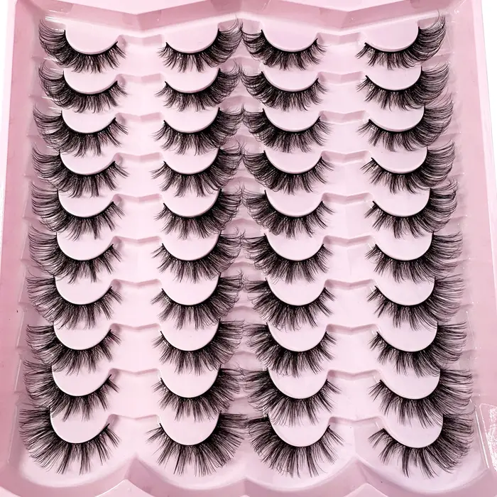 20 paires 5D cils moelleux D Curl