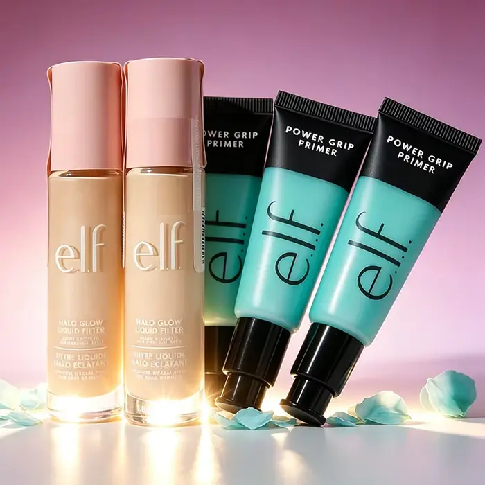 Elf Halo Glow Foundation & Power Grip Primer Hydrating Base