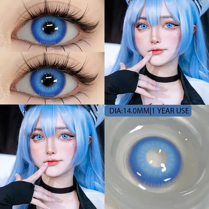 AMARA Cosplay lentilles de Contact colorées pour les yeux lentilles pour les yeux Anime lentilles de Contact grises lentilles vertes lentilles bleues lentilles de mode 1 paire y2k