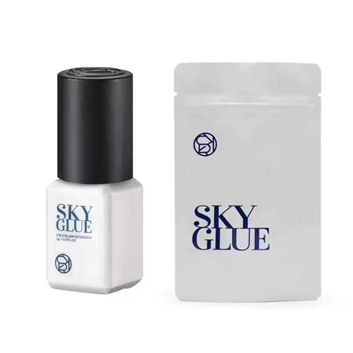 Brins de colle pour faux-cils, 10 bouteilles, fournitures d'extension coréennes, noir, rouge, bleu,