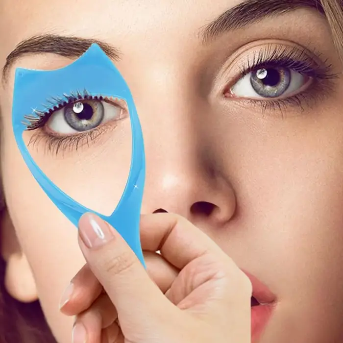 Peigne à cils 3 en 1 pour protéger les yeux