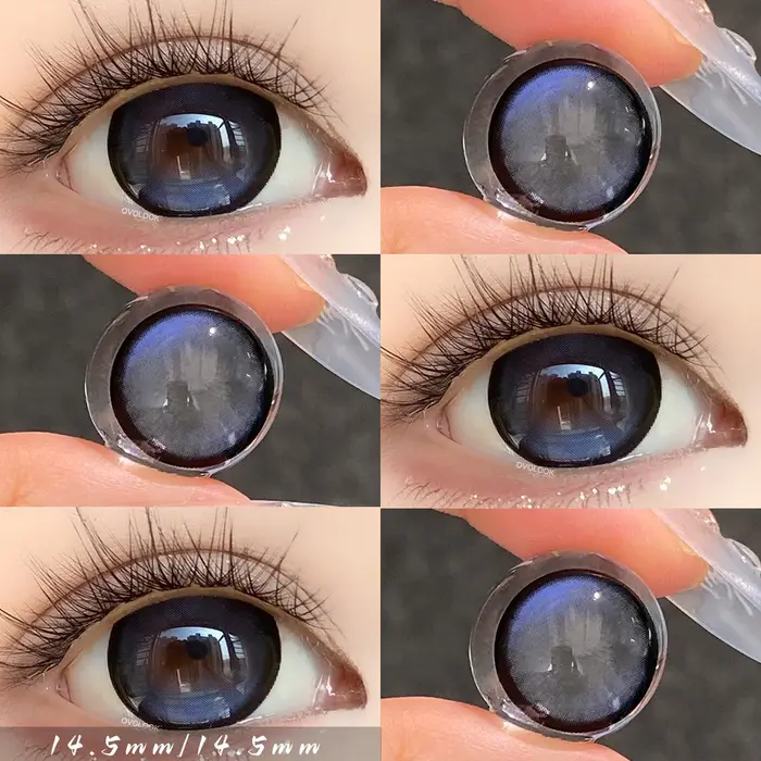 2pcs lentilles de Contact arc-en-ciel colorées pour les yeux Belleza couleur élèves
