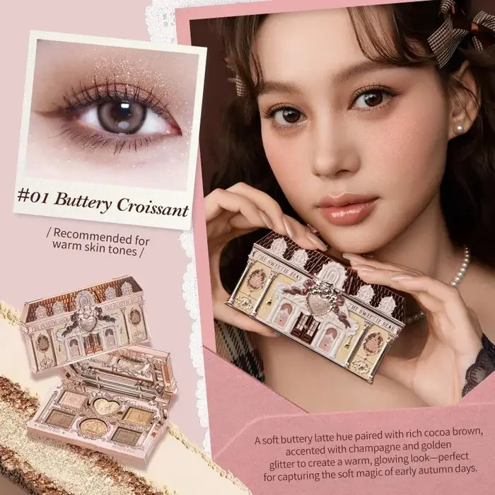 Flower Knows SWEETIE BEAR Palette de maquillage pour les yeux hautement pigmentée ombres à paupières longue durée finition mate scintillante Kit cadeau cosmétique
