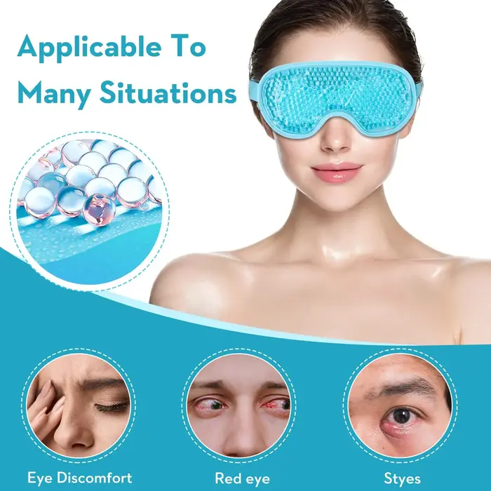 Masque rafraîchissant pour les yeux en gel réutilisable