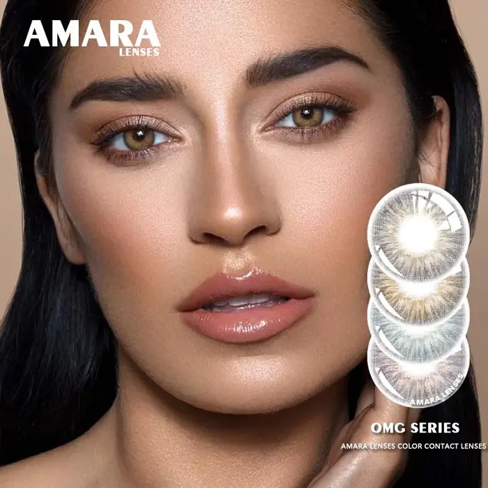 AMARA lentille de couleur naturelle yeux série OMG 2 pièces