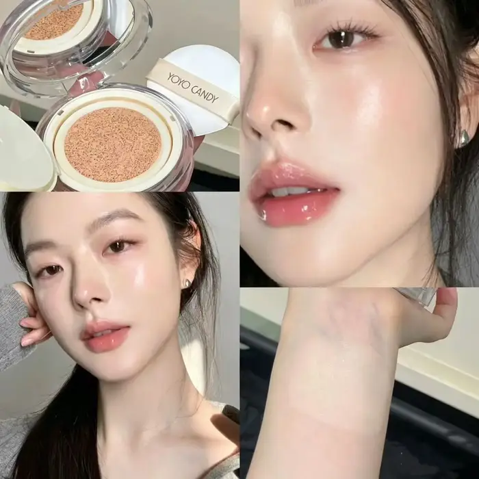 Yoyo Candy Soft Glow Nude Cushion Foundation Texture fine