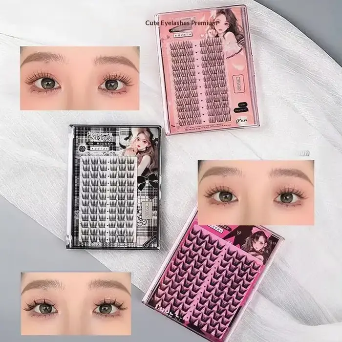 Faux cils demi-naturels