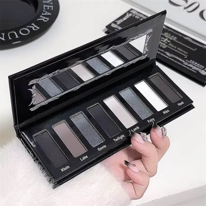 Palette de fards à paupières fumés 8 couleurs