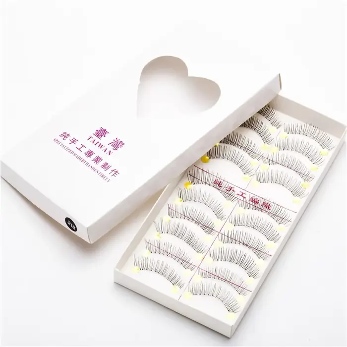 10 paires de Faux Cils longs naturels faits à la main Maquillage
