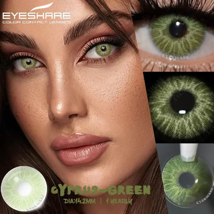 EYESHARE 1 paire de lentilles de contact colorées pour les yeux mode contacts oculaires gris