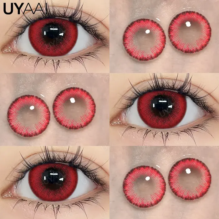 UYAAI Halloween Cosplay lentilles de Contact de couleur lentille