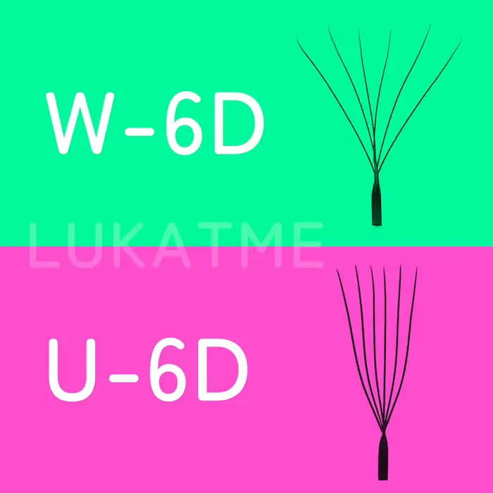 Extensions de cils LUKATME 0.07 PBT, bouquets préfabriqués YY 3D 4D 5D 6D, double 3D, forme W & U, k