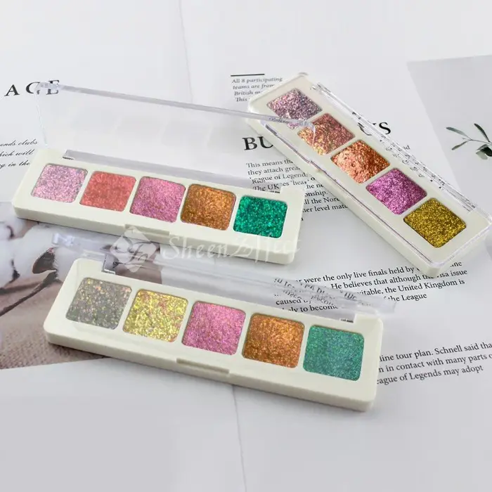 Sheeneffect-Palette de fards à barrage caméléon multichromes, cosmétique, 5 couleurs