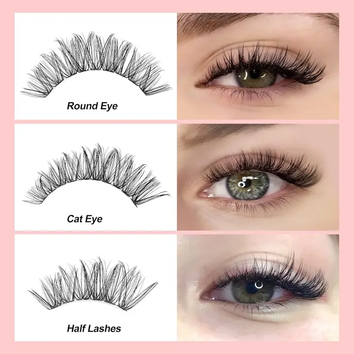 Vente chaude! Faux cils européens et américains super denses à 200 grappes - Restock pour un usage naturel et confortable