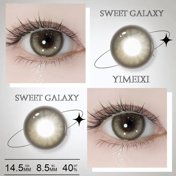 YIMEIXI 1 paire nouvelle lentille colorée myopie mode Cosplay confort beauté doux rose marron couleu