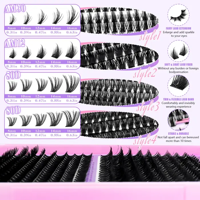 EIMMY Kit de faux cils 814 pièces