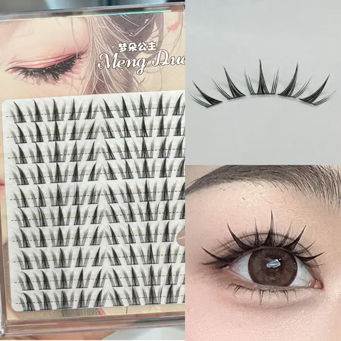 10 rangées 3D vaporeux Manga tournesol faux cils Volume moelleux Extension
