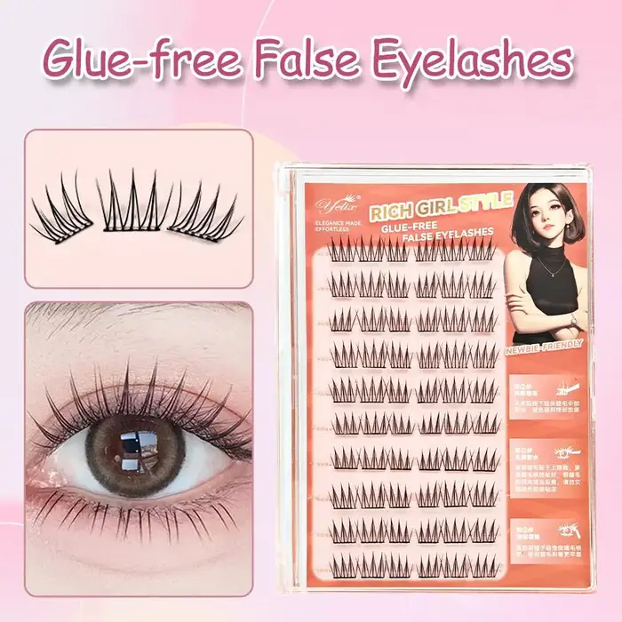 Faux cils coréens sans colle