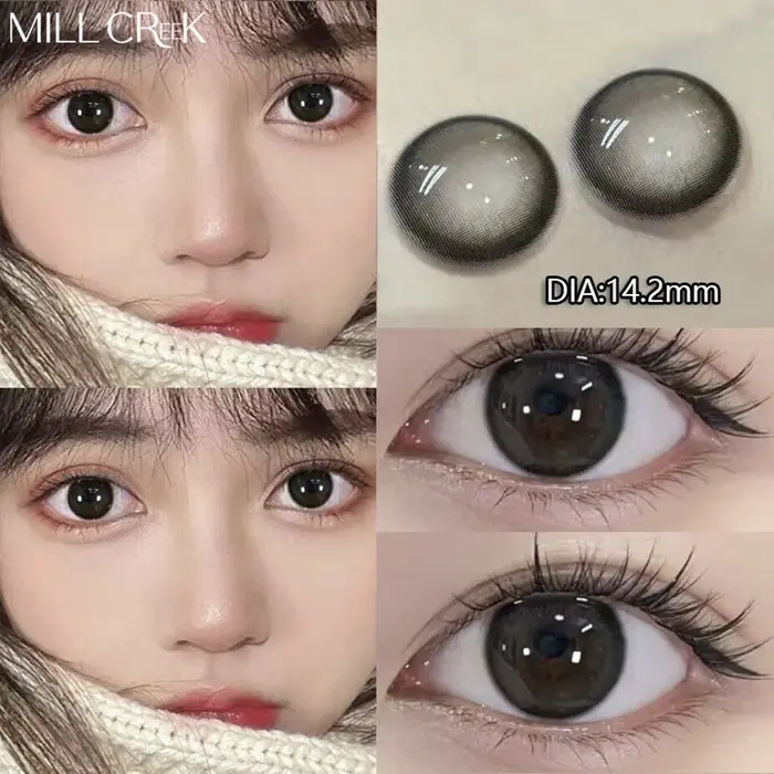 MILL CREEK 2 pièces lentilles de Contact yeux naturels avec myopie Prescription