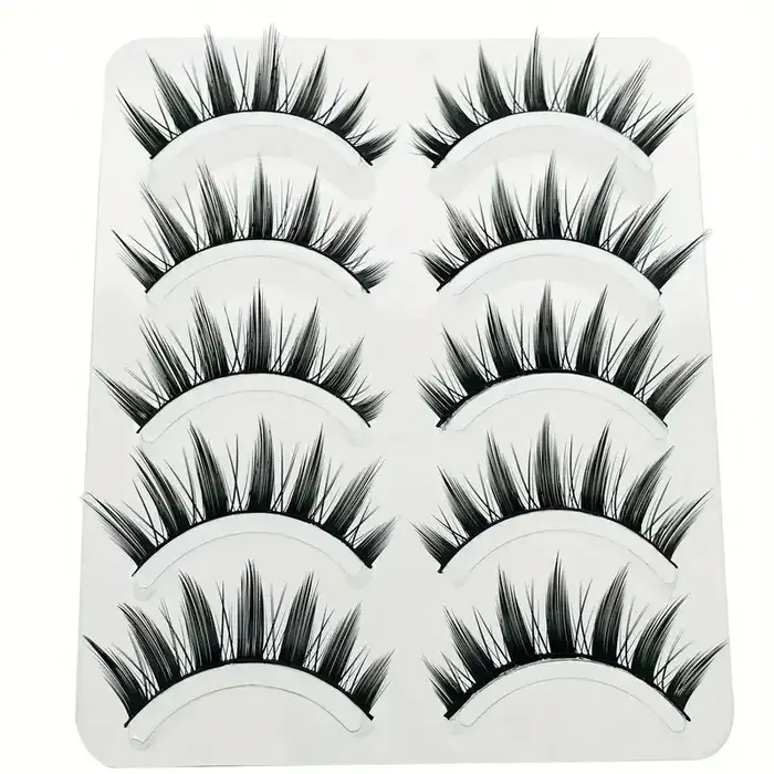 Améliorez votre look avec des faux cils inspirés du Manga – Lot de 5