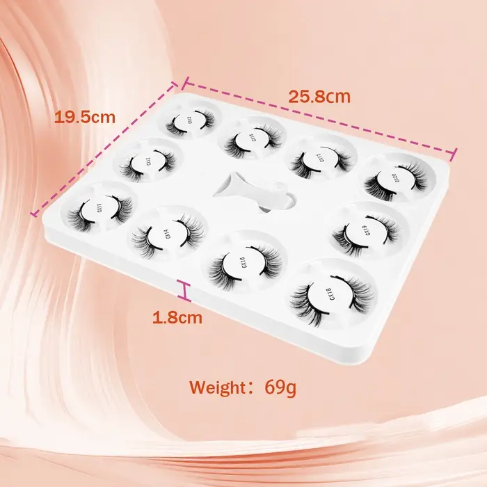 Kit de cils magnétiques 5/10 paires Extension de Faux