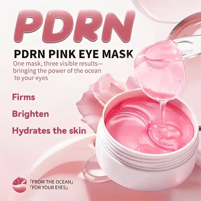 60 Patchs Oculaires en Gel Pn Pink, Patchs sous les Yeux - Hydratation Profonde, pour une Apparence Raffinée, avec une Puissante Expérience Hydratante et Rafraîchissante, les Patchs Oculaires en Gel A