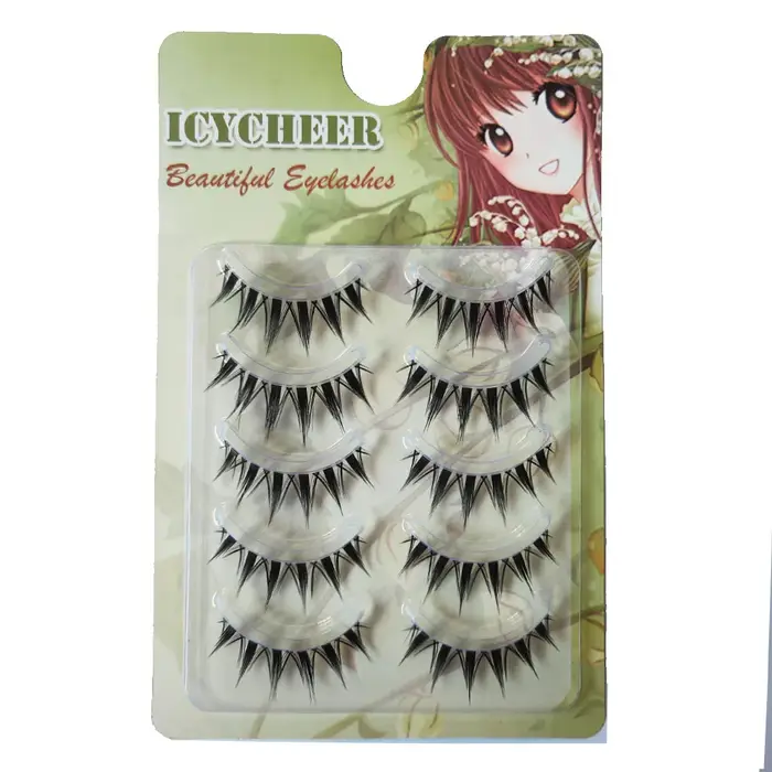 Faux cils naturels longs œil de chat