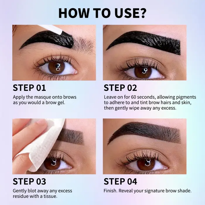 Masque colorant pour sourcils