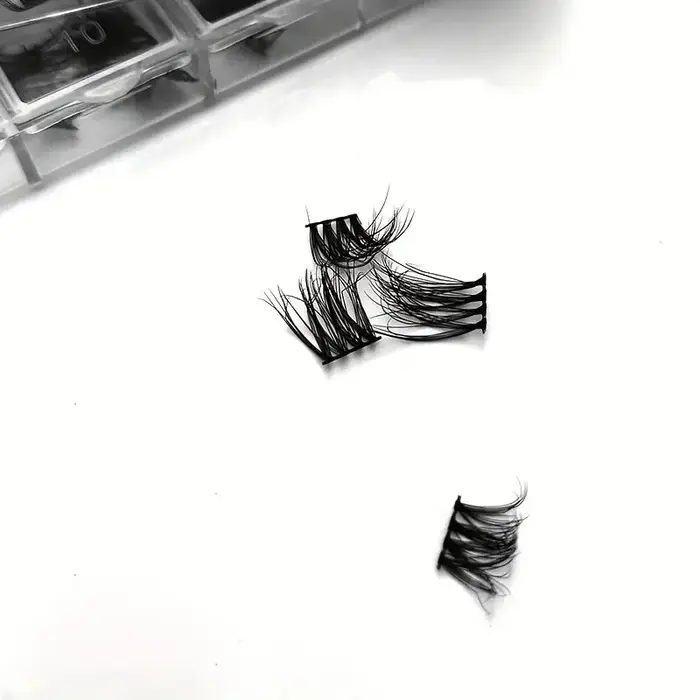 Faux cils DIY 120 grappes moelleuses - boucles dramatiques en forme de C