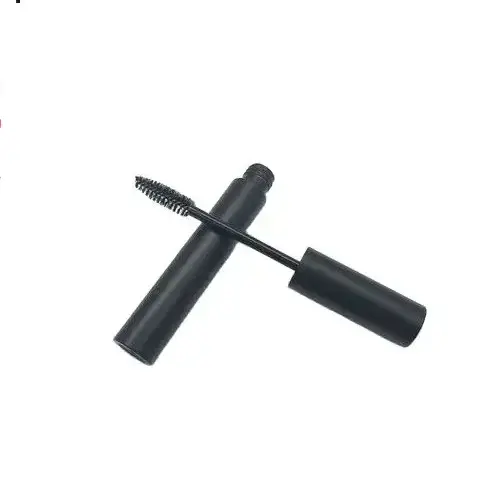 Tube de Mascara noir vide de 4ML, flacon de crème pour cils, à la mode avec couvercle noir argenté, 