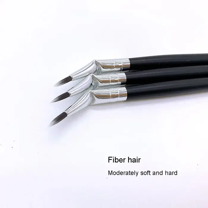 Pinceau coudé de précision pour eyeliner et fard à barrage, pinceaux de maquillage, outil cosmétique, 1 pièce