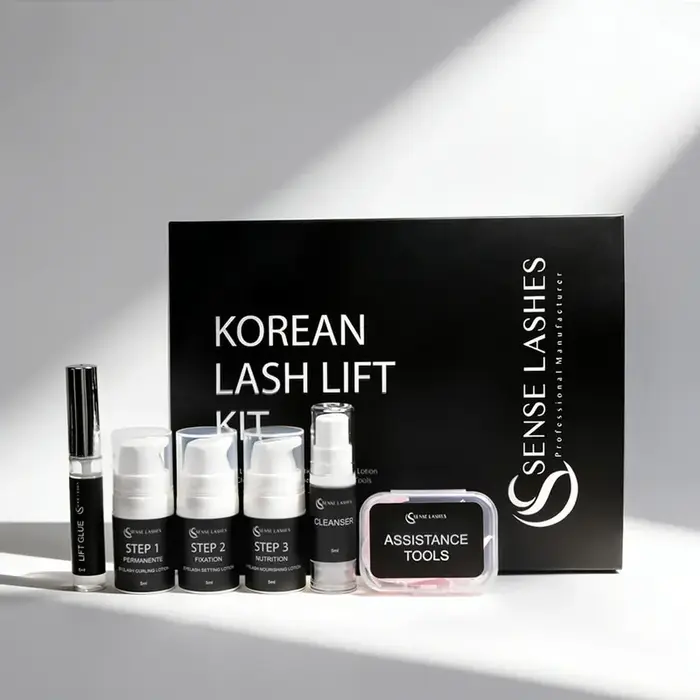 SENSE LASHES Kit de lifting des cils coréen professionnel pour salon et usage domestique, lifting de