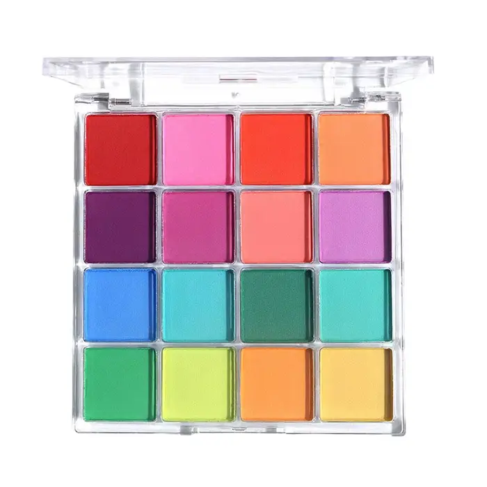 Kit de Palette de fards à paupières 16 couleurs, charmant et coloré, finition nacrée et mate, tons d