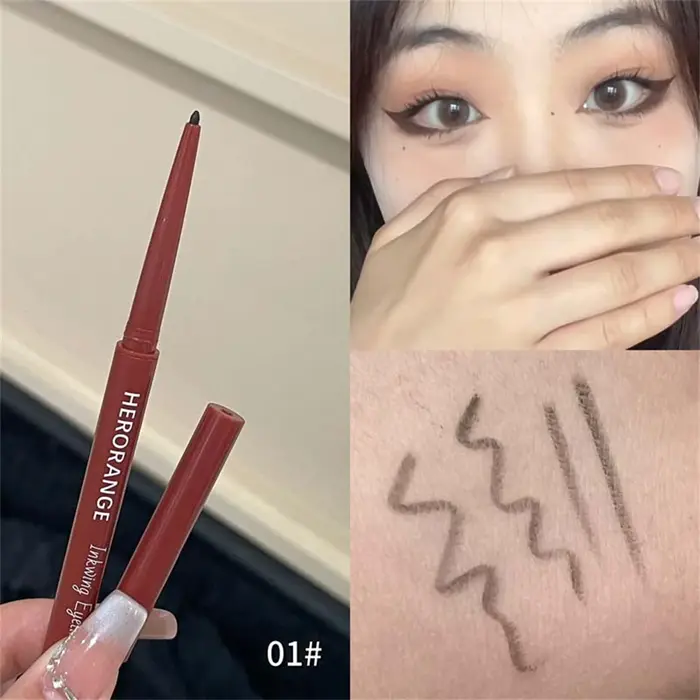 Crayon Eyeliner Gel Ultra Fin 12 Couleurs, Imperméable, Anti-Bavures, Longue Tenue, Crayon Yeux Crém