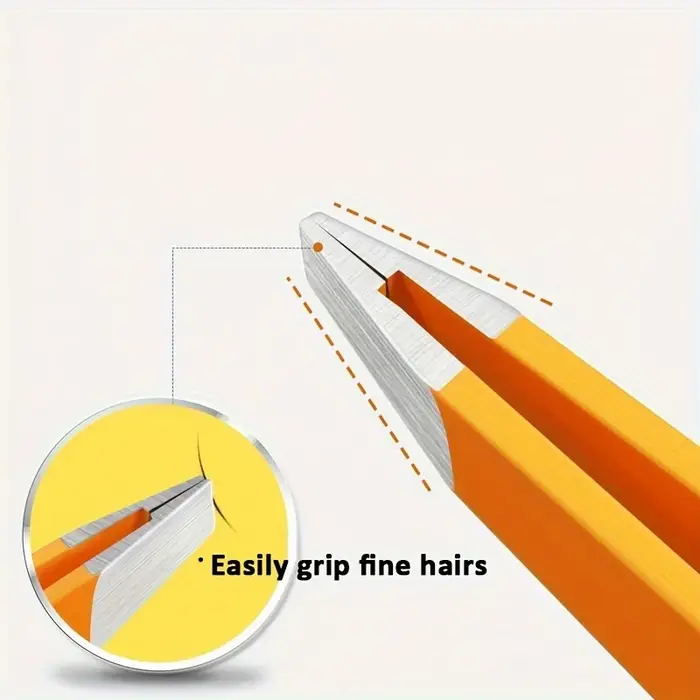 Pince à épiler sourcils en acier inoxydable couleur point d'interrogation