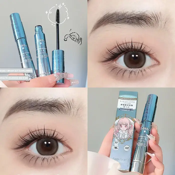 Gege Bear-Mascara bouclé noir fleur de soleil