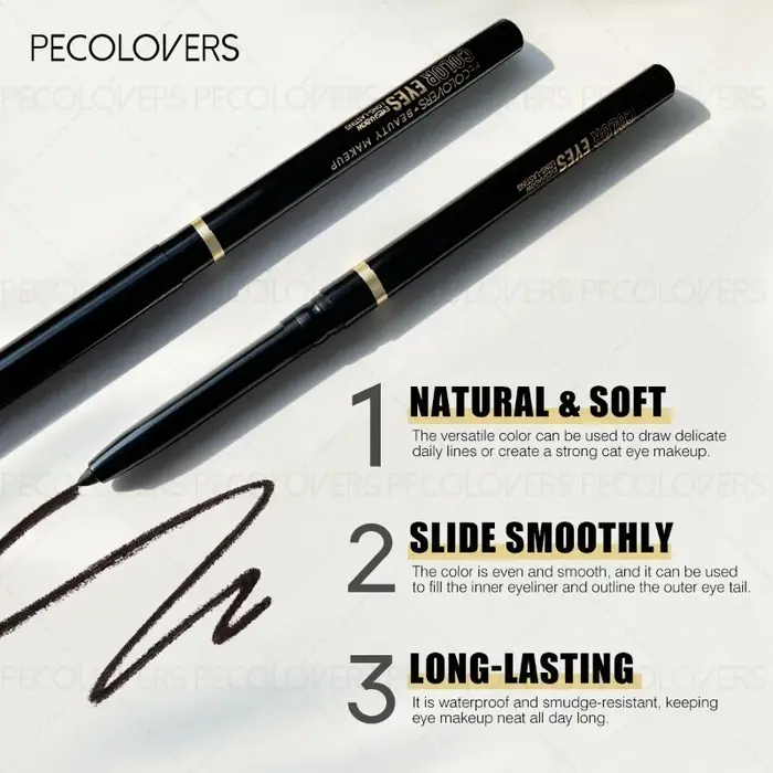 Eyeliner vert et noir, imperméable et résistant à la sueur