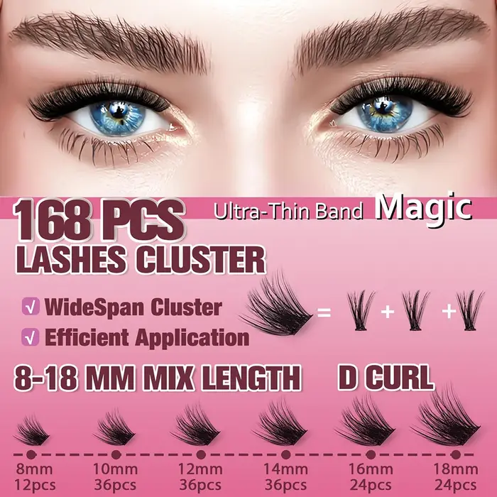 UCoolMe cils magiques 0.05mm bricolage Kit de grappes