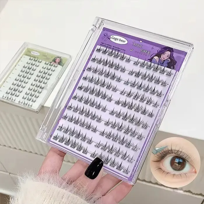 Faux cils en grappes sans colle - Auto-adhésifs