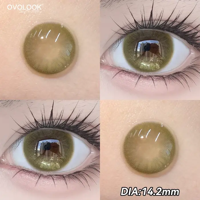 2pcs lentilles de Contact de couleur arc-en-ciel pour les yeux