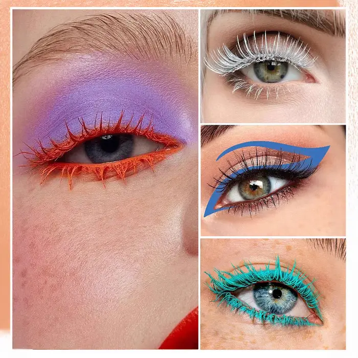 Mascara à friser coloré