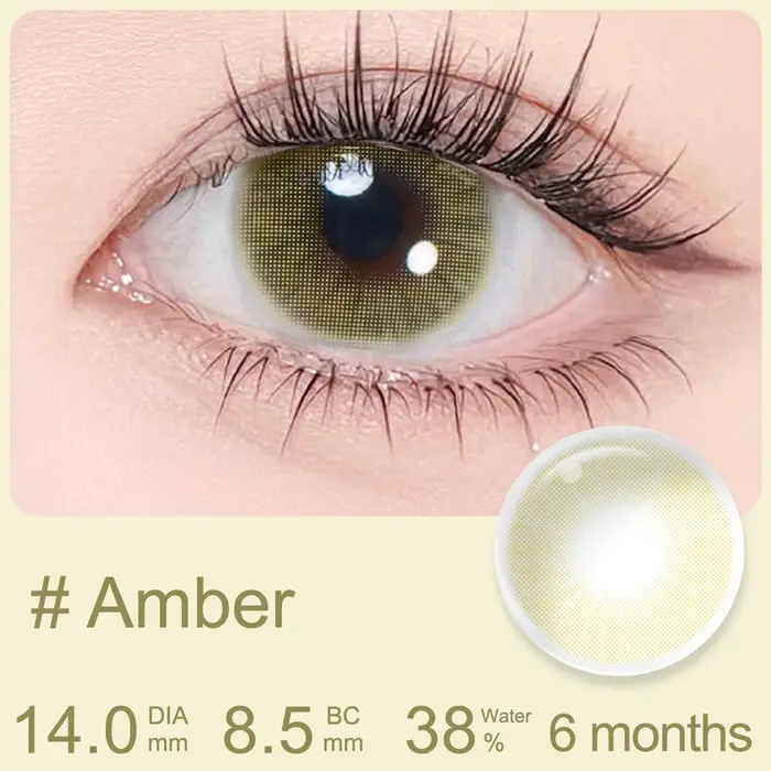 TOP 1 des ventes MAGISTER Lentilles de contact colorées Marron Buff, effet iris, pour agrandir les y