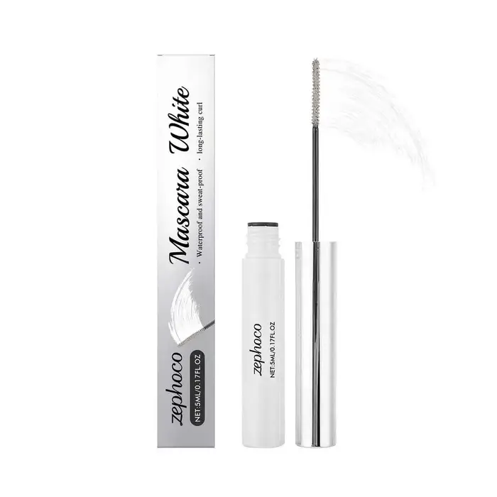 Mascara blanc imperméable à l'eau séchage rapide cils boucles Extension Festival maquillage cils Mas