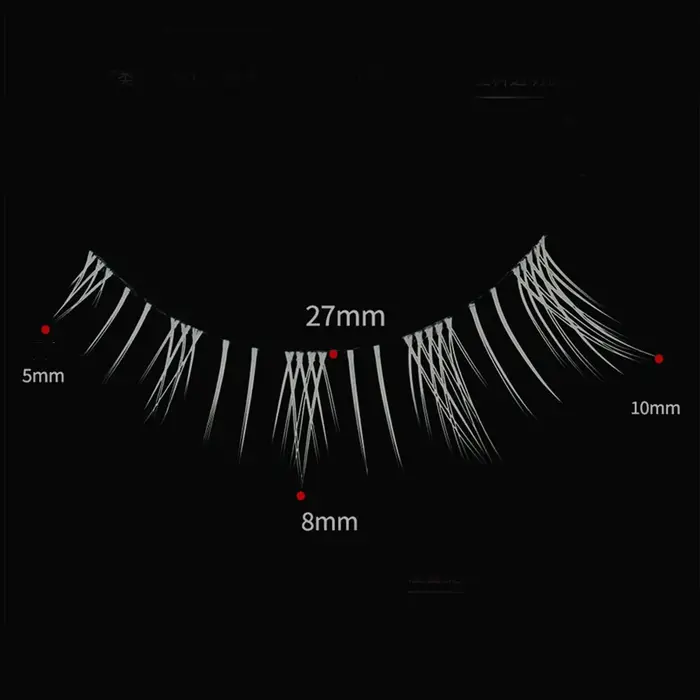 3 Paires de Cils Astronomiques 3D Blancs