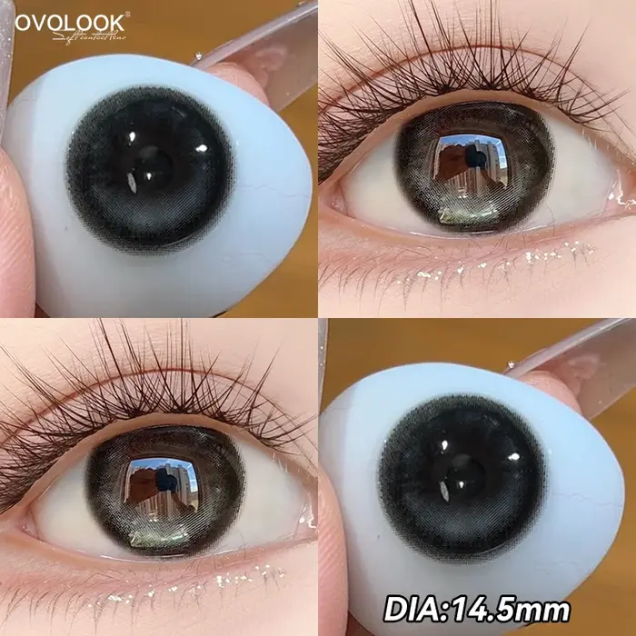 2PCS lentilles de Contact Silver Knight pour les yeux