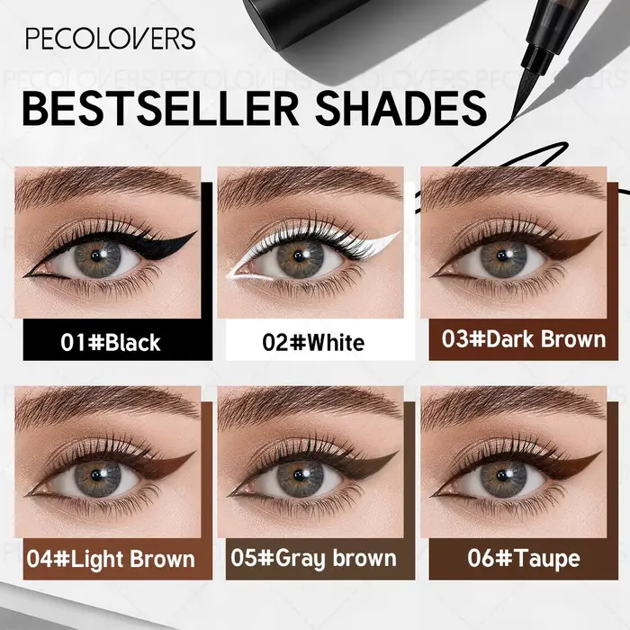 Lot de 3 Eyeliners Liquides Ultra-fins